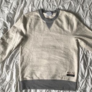 Women’s Champion Cream/Grey Crewneck, Small